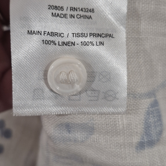 Reformation Lili Linen Floral Ruffle Sleeve Dress - Picture 14 of 14